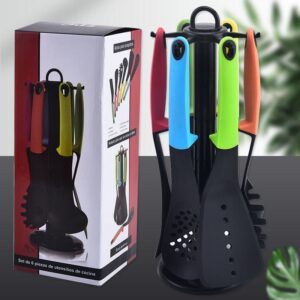 SILICON COLORFUL COOKING SPOON SET