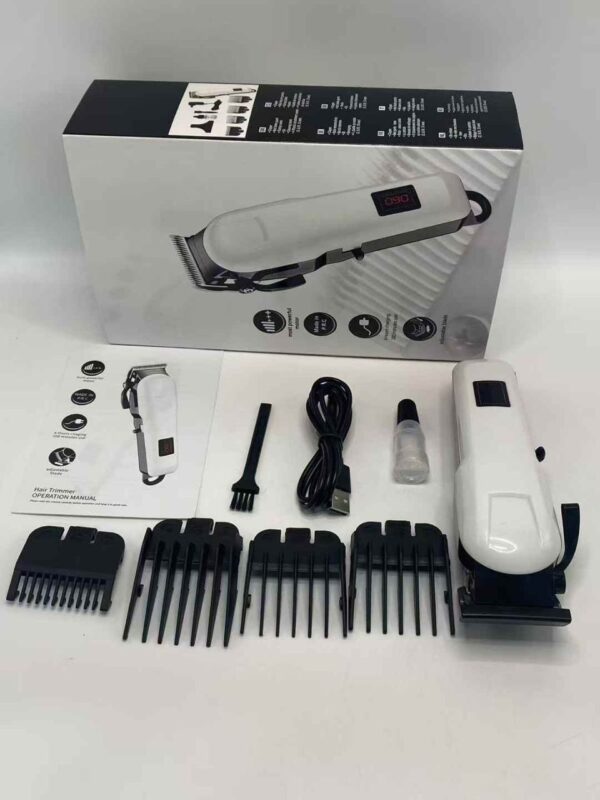 PROFESSIONAL HAIR CLIPPER WITH TIMER Rechargeable