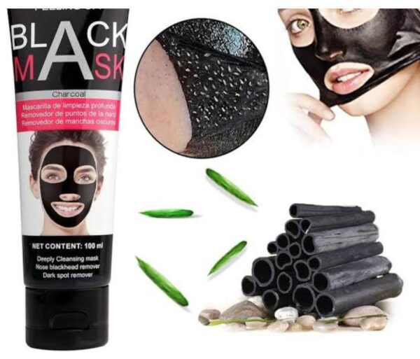 Charcoal black face peel off mask