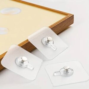 ADHESIVE TRANSPARENT WALL HOOK
