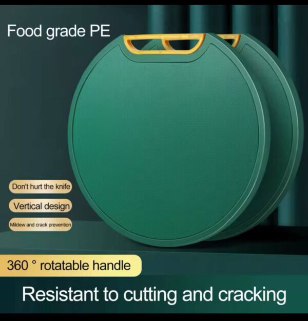 ANTI SKID DOUBLE SIDED GREEN CHOPPING BOARD - Image 3