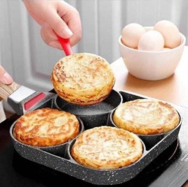 4 HOLES  THICKENED NONSTICK INDUCTION FRYING PAN